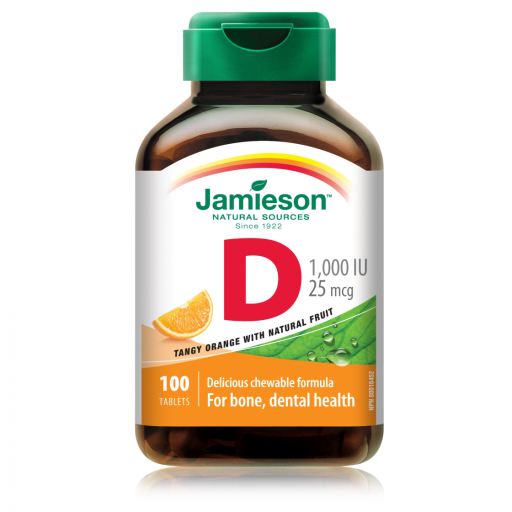 Vitamin D 1000 IU 25Mg.100 Comp.masticables