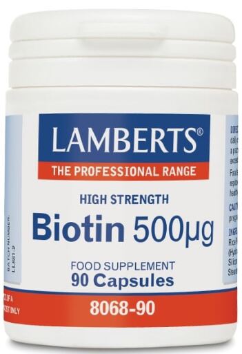 Biotin 500 mg of biotin per capsule 90 Capsules