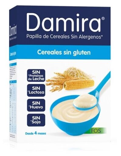 DAMIRA PAPILLA MULTICEREALES SIN GLUTEN FOS 600G