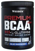 Premium Bcaa 8: 1: 1 + Lglutamine Blue Raspberry 500 gr