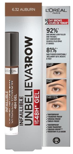 Unbelieva Eyebrow Gel 6.32 Auburn