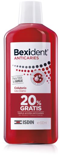 Pack Bexident Anticaries Mouthwash 500 ml + 1 piece