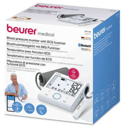 Upper arm blood pressure monitor with ECG function BM 96