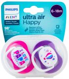 Pacifier Set Ultra Air Collection happy 2 units