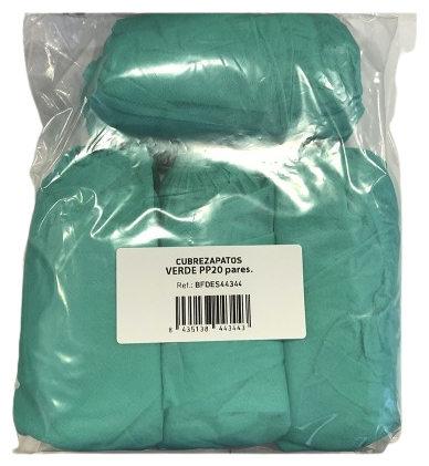 Green Polypropylene Shoe Covers 20 Pairs