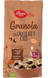 Granola with Chocolate &amp; Coconut Gluten Free Bio 350 gr