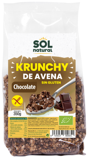 Krunchy Gluten-free Bio Chocolate Oats 350 gr