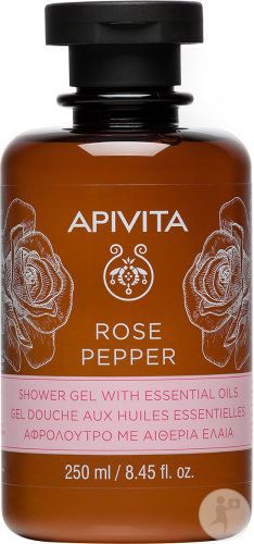 Rose Pepper Shower Gel with Essential Oils 250 ml