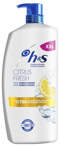 Citrus Fresh Anti-Dandruff Shampoo for Oily Hair 1000 ml