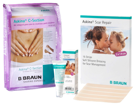 Askina C-Section Cesarean Section Scar Kit 2 pieces