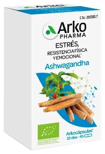 Arkocápsulas Ashwagandha Bio 45 Capsules