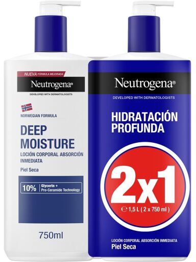 Deep Hydration Body Lotion Dry Skin 2x750 ml