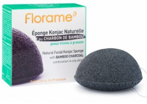 Purete Bamboo Charcoal Konjac Facial Sponge